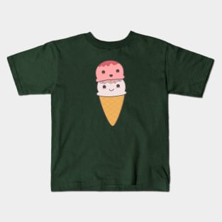 Kawaii Ice Cream buddies Kids T-Shirt